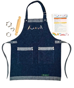 Caja regalo con delantal para niñ@ y accesorios para pastelería - comprar online