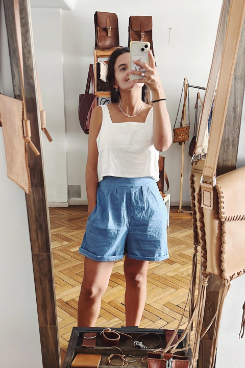 Bermuda Kalos Jean de lino.