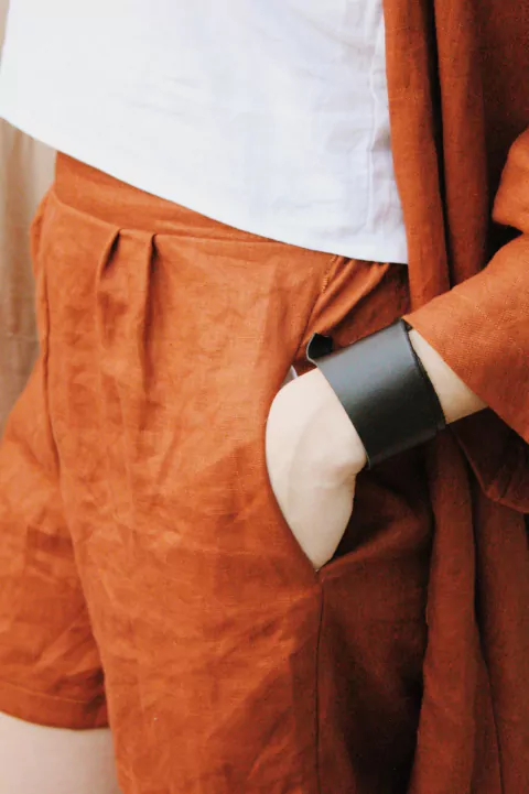 Bermuda Terracota-Kalos-100% Lino