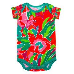 Body Bebê Estampado Flamingo Cores - Isabb