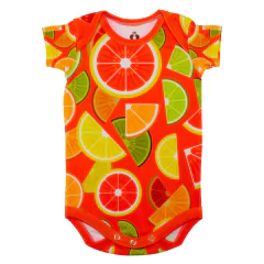 Body Bebê Estampado Cítrico - Isabb - comprar online