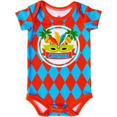 Body Bebê Estampado Máscara de Carnaval - Isabb
