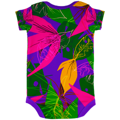 Body Bebê Estampado Mix de Folhas - Isabb - comprar online
