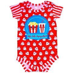Body Bebê Estampado Pipoquinha - Isabb
