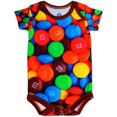 Body Bebê Estampado M&M's - Isabb