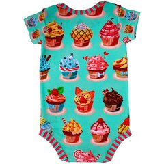 Body Bebê Estampado Mundo Cupcake - Isabb - comprar online