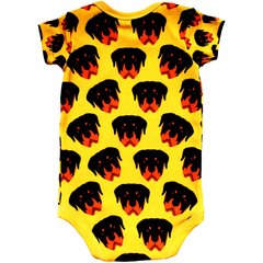 Body Bebê Estampado Rottweiler - Isabb - comprar online