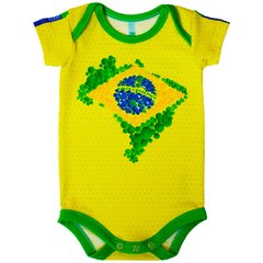 Body Bebê Personalizável Brasil Bolhas - Isabb