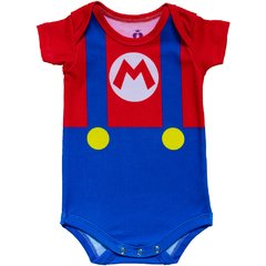 Body Bebê Estampado Mario - Isabb