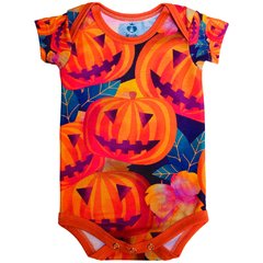 Body Bebê Estampado Abóboras em Aquarela - Isabb