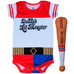 Body Bebê Estampado Fantasia Arlequina - Isabb
