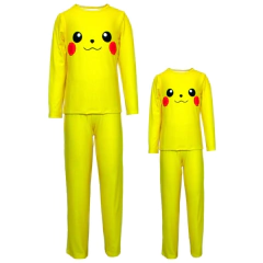 Pijama Adulto Feminino Manga Longa e Calça Pikachu - Isabb na internet