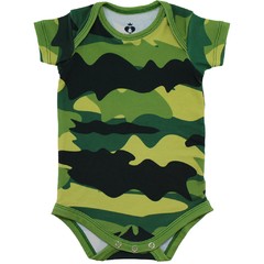 Body Bebê Estampado Camuflado - Isabb