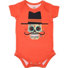 Body Bebê Estampado Caveira Mexicana - Isabb