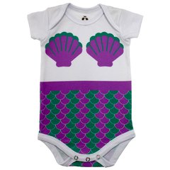 Body Bebê Estampado Corpo de Sereia - Isabb