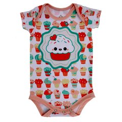 Body Bebê Estampado Cupcake - Isabb