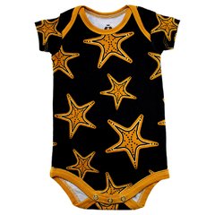 Body Bebê Estampado Estrelas Douradas - Isabb