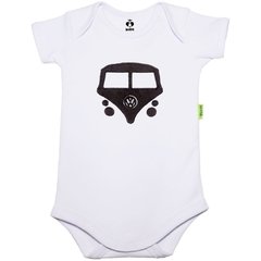 Body Bordado Manga Curta Branco Algodão Kombi 3 | Isabb