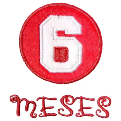 Body Bordado Manga Curta Branco Algodão Mesversário 6 Meses | Isabb - comprar online