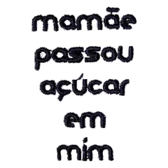 Body Bordado Manga Curta Branco Algodão Mamãe Passou Açúcar em Mim | Isabb - comprar online