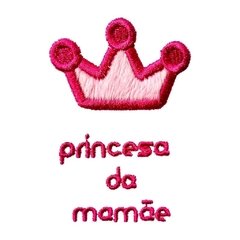 Body Bordado Manga Curta Branco Algodão Princesa da Mamãe | Isabb - comprar online