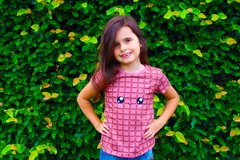 T-Shirt Menina Tablete de Chocolate - Isabb na internet