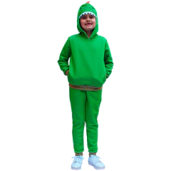 Conjunto Moletom Dinossauro Com Touca Máscara - Isabb