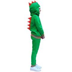 Conjunto Moletom Dinossauro Com Touca Máscara - Isabb na internet