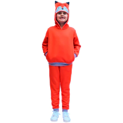 Conjunto Moletom Raposa Com Touca Máscara - Isabb