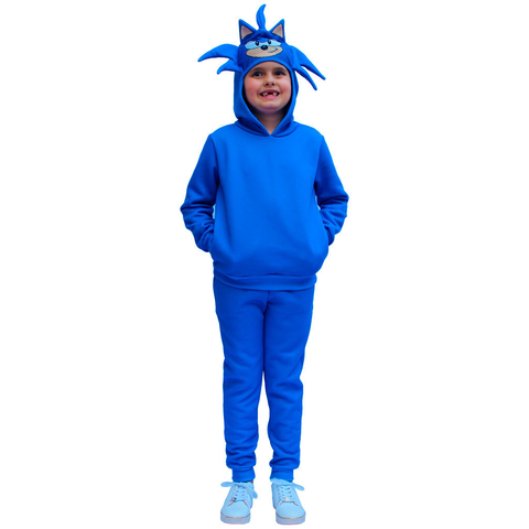 Conjunto Moletom Sonic Com Touca Máscara - Isabb