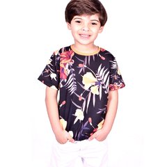 Camiseta Menino Folhas Aquarela - Isabb - comprar online