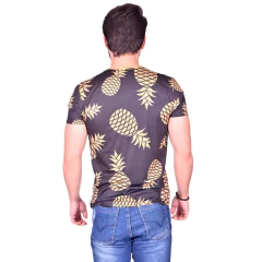 Camiseta Masculina Abacaxi Dourado - Otto na internet