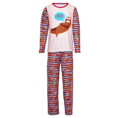 Pijama Adulto Feminino Manga Longa e Calça Bicho Preguiça - Isabb