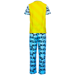 Pijama Infantil Unissex Manga Curta e Calça Panda - Isabb - comprar online
