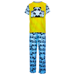 Pijama Infantil Unissex Manga Curta e Calça Panda - Isabb