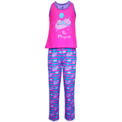 Pijama Infantil Menina Regata e Calça Porcórnio - Isabb