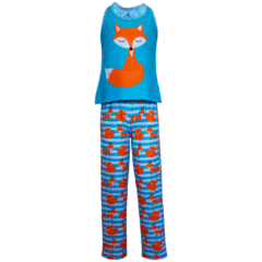 Pijama Infantil Menina Regata e Calça Raposa - Isabb