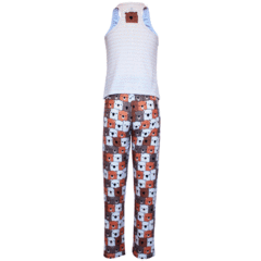 Pijama Infantil Menina Regata e Calça Urso - Isabb - comprar online