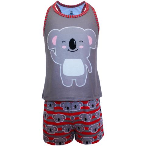 Pijama Menina Regata e Short Coala - Isabb