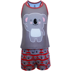 Pijama Adulto Feminino Regata e Short Coala - Isabb
