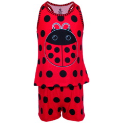 Pijama Menina Regata e Short Joaninha - Isabb