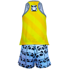 Pijama Adulto Feminino Regata e Short Panda - Isabb - comprar online