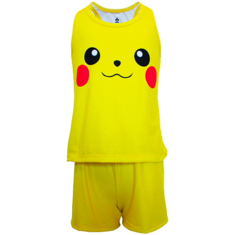 Pijama Menina Regata e Short Pikachu - Isabb