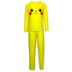 Pijama Adulto Feminino Manga Longa e Calça Pikachu - Isabb