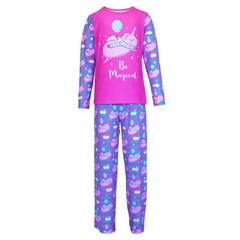 Pijama Adulto Masculino Manga Longa e Calça Porcórnio - Isabb