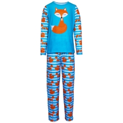 Pijama Adulto Feminino Manga Longa e Calça Raposa - Isabb