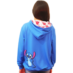 Blusa Moletinho Bolso Canguru com Capuz Stitch