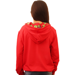 Blusa Moletinho bolso Canguru com Capuz Angry Birds