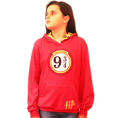 Blusa Moletinho Bolso Canguru com Capuz Harry Potter