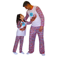 Pijama Masculino Manga Longa e Calça Comprida Bicho Preguiça - Isabb na internet